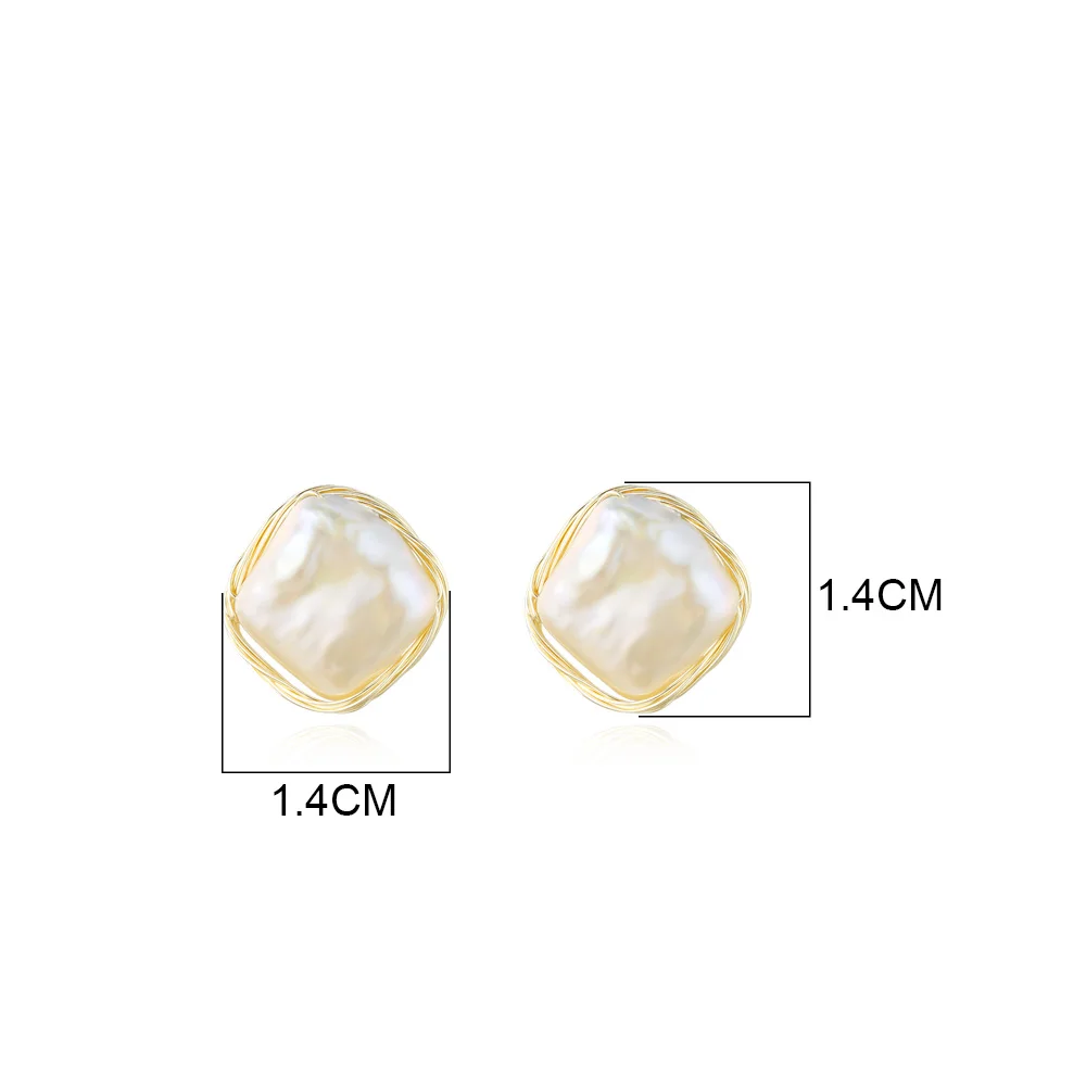 Viennois Silver Color Stud Earrings White Pearl Earring for Women Jewelry | Украшения и аксессуары