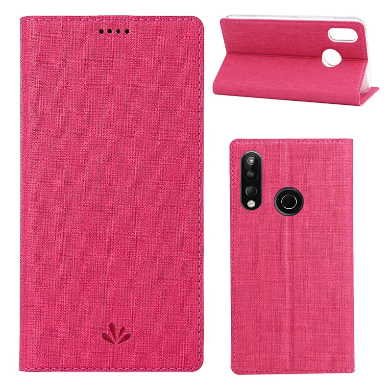 Для htc Desire 19+ чехол Desire 19 Plus роскошный автоматический магнитный тканевый чехол из искусственной кожи с текстурой