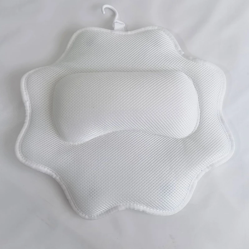 

Подушка для ванны Cloud Star, нескользящая Роскошная спа-ванна с поддержкой головы и шеи, воздухопроницаемая быстросохнущая воздушная сетчатая ...