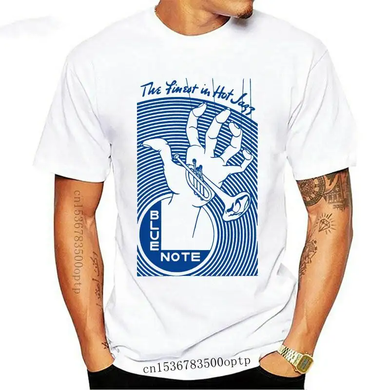 

New BLUE NOTE The Finest in Hot Jazz screenprinted JAZZ tribute T Shirt