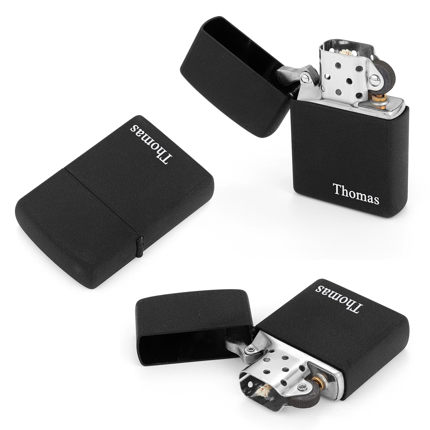 Customized Men’s Gift Box PU Leather Wallet Sunglasses Lighter Men’s Bracelet Four-piece Gift Box The Best Gift for Boyfriend