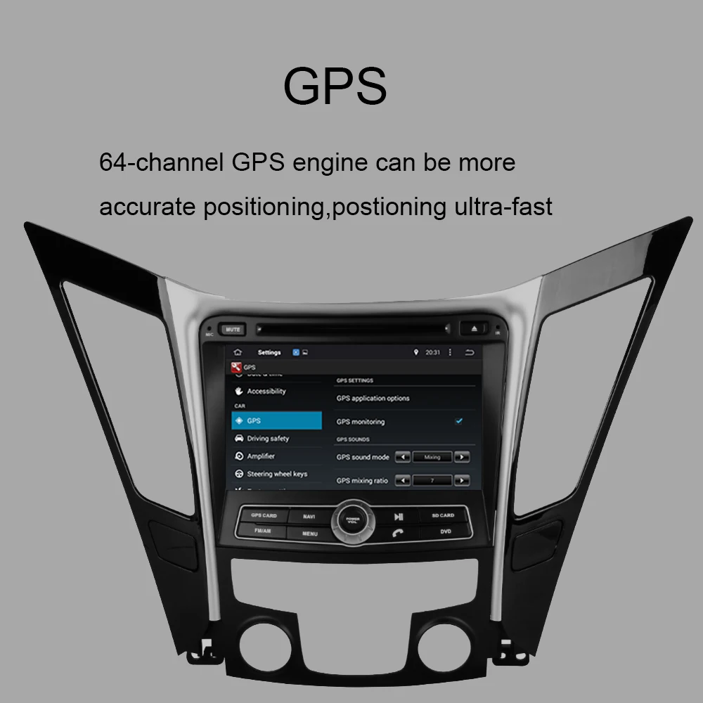 Android 9 0 Восьмиядерный 4 Гб ОЗУ автомобильный DVD-плеер GPS-навигация для Hyundai Sonata I40 I45