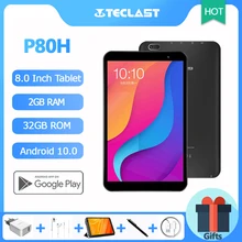 Teclast P80H 8 Inch Tablet Android 10.0 OS Quad Core 2GB RAM 32GB ROM Phone Dual Cameras 1280*800 IPS WiFi GPS 4000mAh Battery