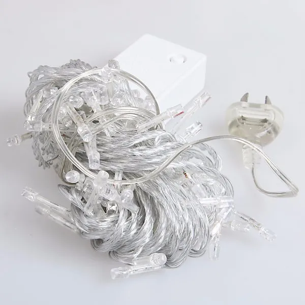 Рождественская подсветка 10 м 100 светодиодов многоцветная гирлянда для рождества