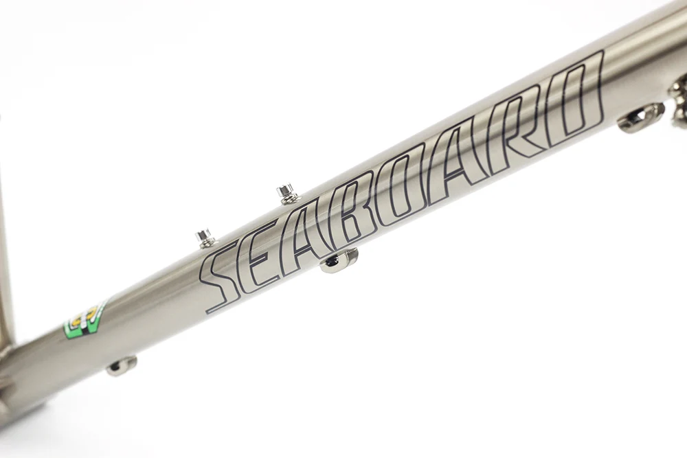 SEABORAD хромированная дорожная велосипедная Рама с вилкой 700C Classic Cyclocross Cr-mo Frameset дисковый тормоз гравий термообработка стальная рама вилки