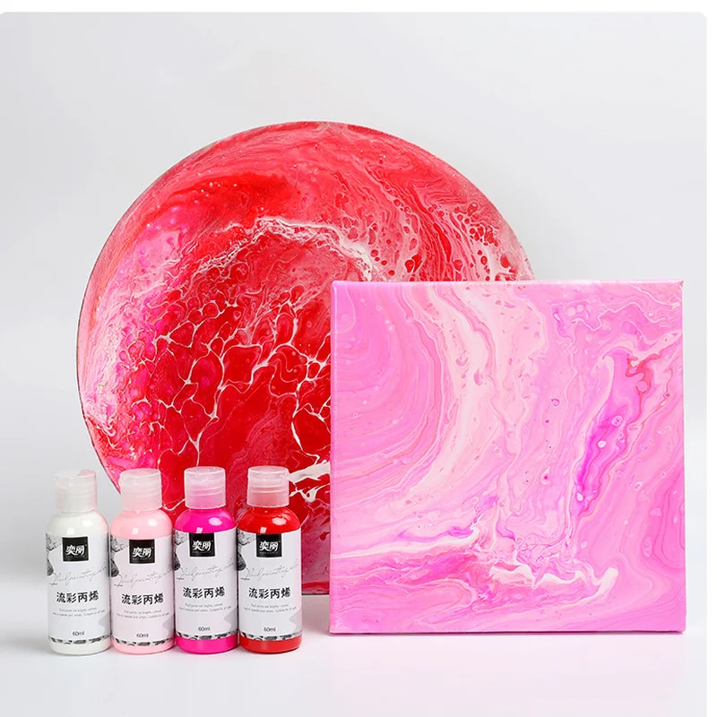 4 цвета/набор жидкая краска для творчества| |