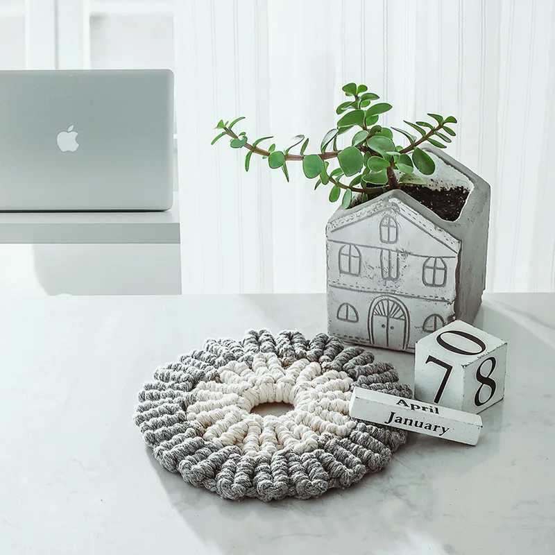 Подставка для чайной чашки DUNXDECO коврик стола подставка кофе и молока