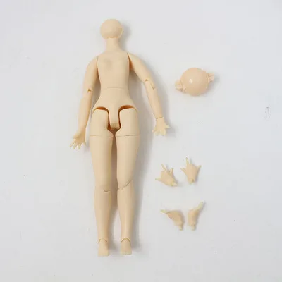 Joints body and hand Кукла Middle blyth аксессуары Лицевая панель для тела глаза головы купольные глазки парик волосы, 1/8 куклы игрушки подарок для девочек - Цвет: Joints body and hand