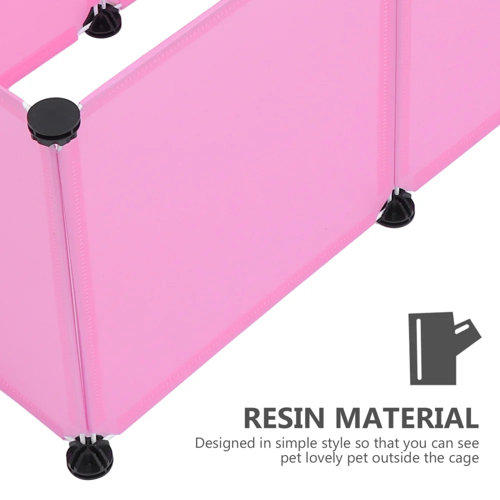 

1 set of Pet Safety Fence Cat Resin Hamster Fence DIY Pet Fence Materials