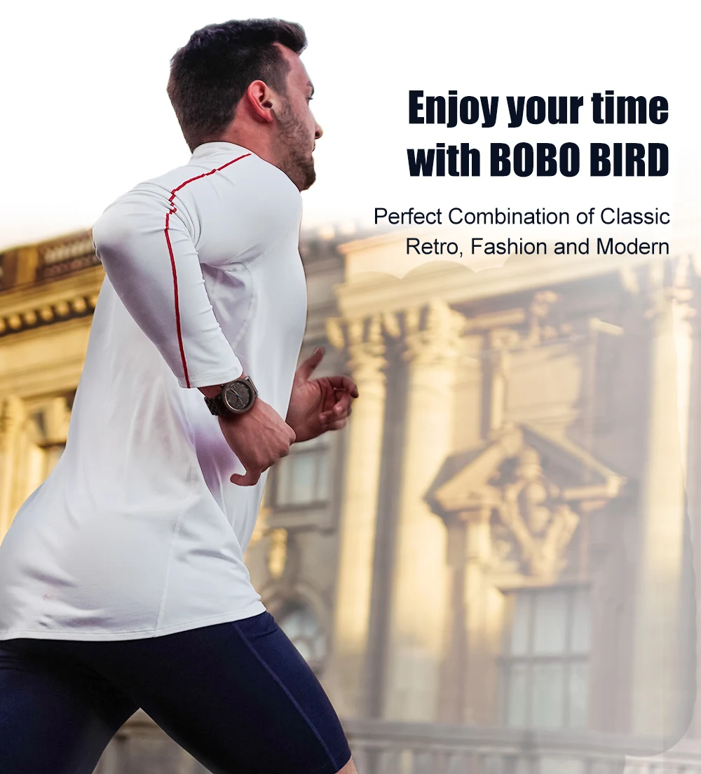 BOBO BIRD люксовый бренд Relogio Masculino мужские часы бизнес деревянные наручные часы Деревянный ремешок подарок для отца мальчика друга принять логотип