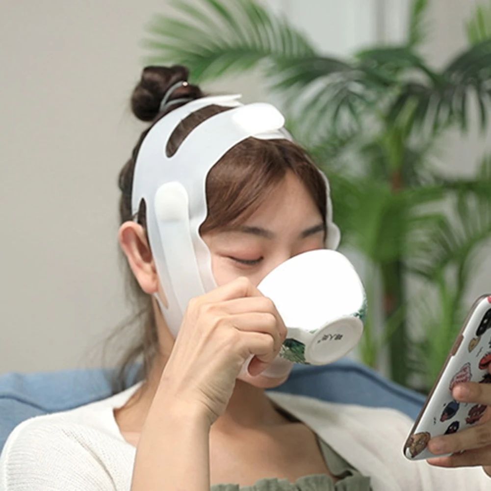 Силиконовая V-образная повязка для лица Подтяжка щек тонкая маска уменьшения