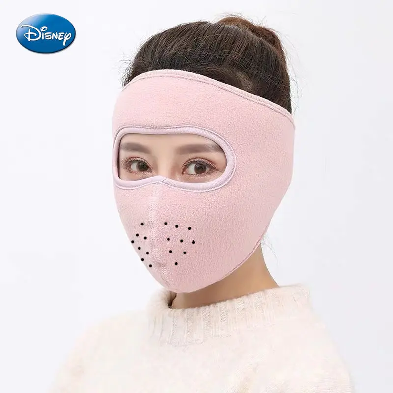 

Disney New Winter Warm Mask Woman Full Face Cold Mask Male Outdoor Riding Dustproof Eye Protection Plus Velvet Thick Earmuffs