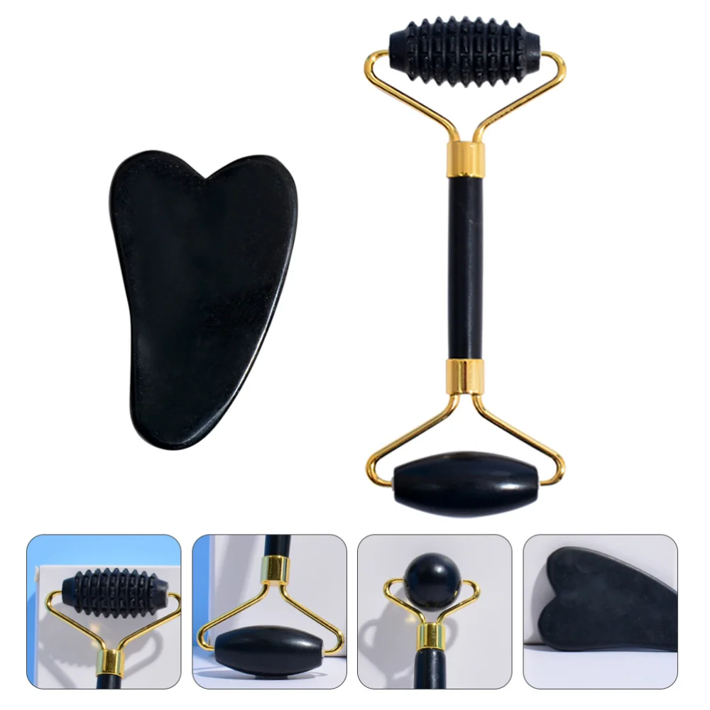 

2PCS Body Face Obsidian Massager Handheld Facial Massager Face Beauty Massager