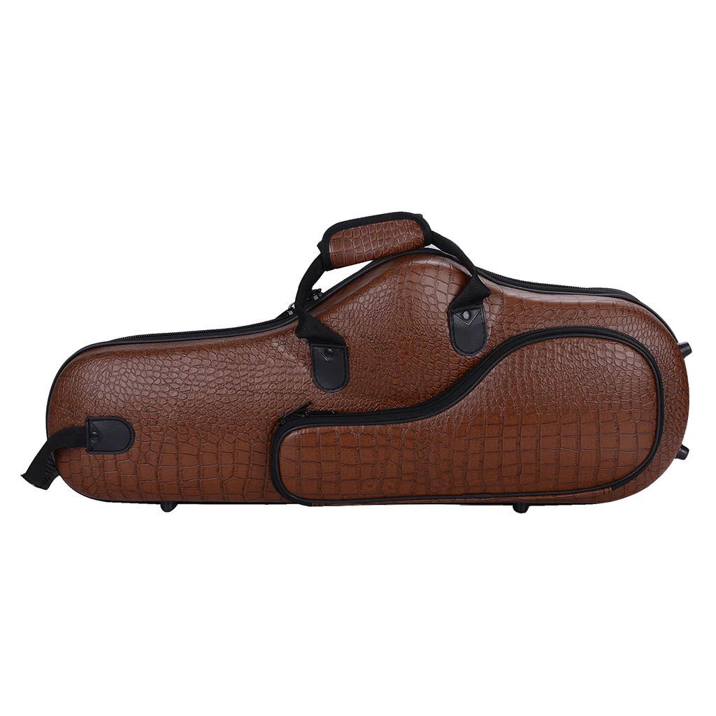 Brown Pattern Саксофон чехол для переноски сумка с плечевым ремнем инструмент аксессуар - Цвет: Brown Pattern