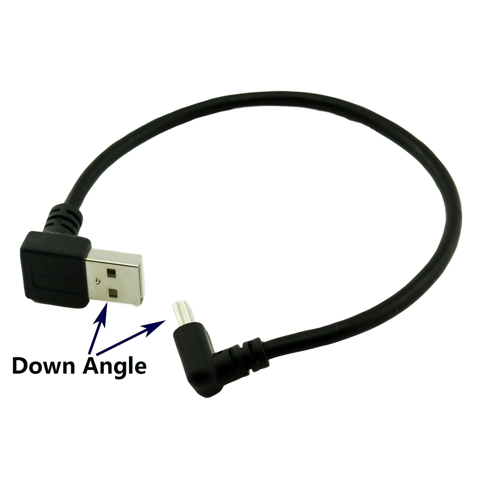 10 шт. USB 2 0 A Мужской Угол вниз под углом 90 ° мини 5 Pin B адаптер кабель 25