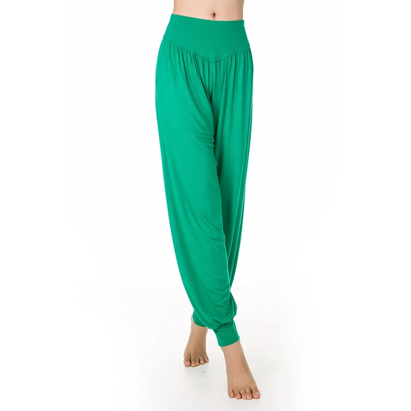 

Women Yoga Pants Women Plus Size Yoga Leggings Colorful Bloomers Dance Yoga TaiChi Full Length Pants Modal Pants Yoga Clothes