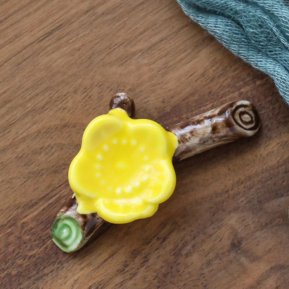 Керамическая искусственная подставка с китайским цветком сливы украшение для