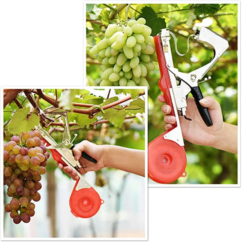 

Plant Tying Machine Plant Tape Tool Tapener Tying Grapes Vines Plant Garden Tying Device For Tomatoes Cucumber Vines