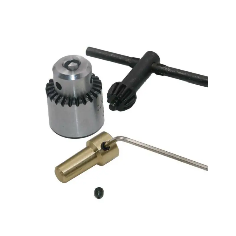 

Micro Drill Chucks Motor Jaw Clamping 0.3-4mm Cone Mounted Spindle 3.17mm Shaft