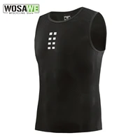 wosawe men summer mens cycling jersey sleeveless quick dry bike shirts base layer vests breathable riding undershirt
