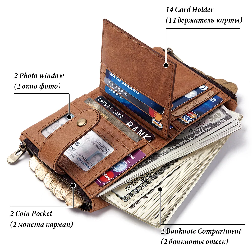 Мужской кошелек 2021 из натуральной кожи мужской дизайнерские мужские кошельки на