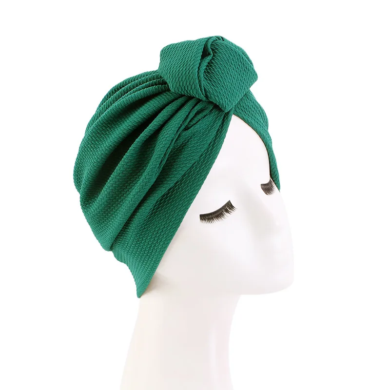 

Fashion Women Turban Bonnet Soild Color Top Knot Inner Hijab Caps African Twist Headwrap Ladies Head Wraps India Hat Hijabs Cap