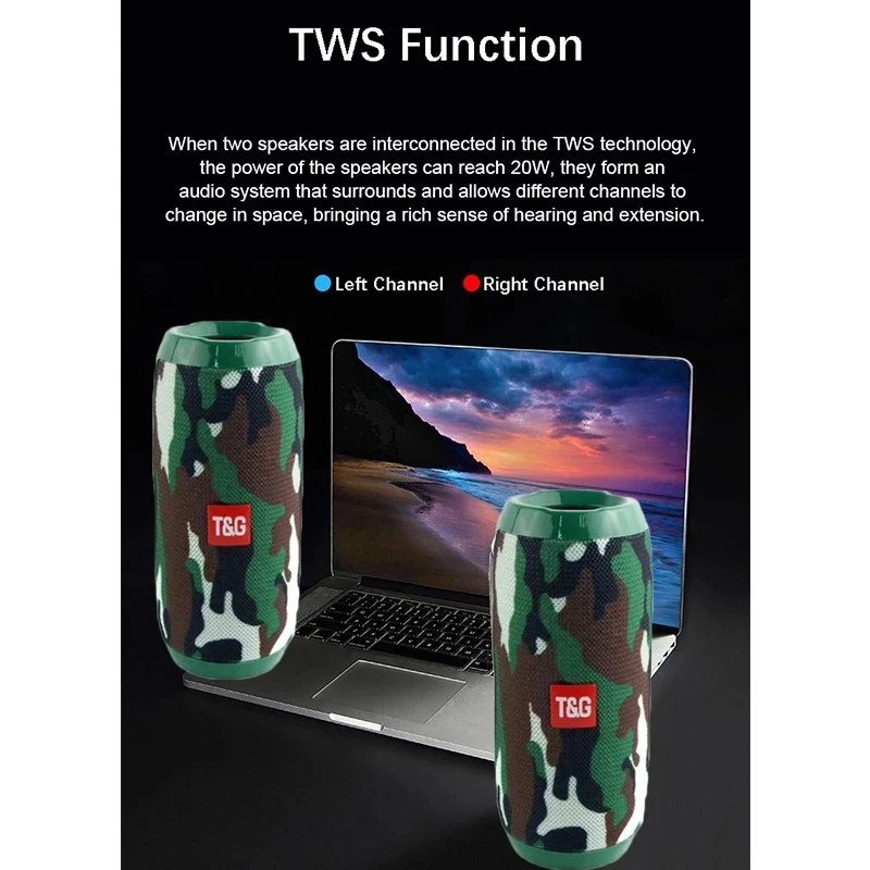 

YABA Waterproof Bluetooth Speaker outdoor Rechargeable Wireless Speakers Portable Soundbar Subwoofer Loudspeaker TF MP3 Built-in