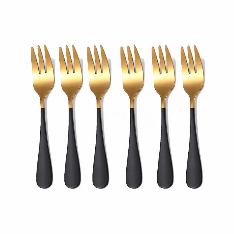 

Tableware Gold Tea 4 Pieces Set Set 4pcs Cutlery Set Fork Dinnerware Cutlery Stainless Kitchen Steel Set Fork Pie