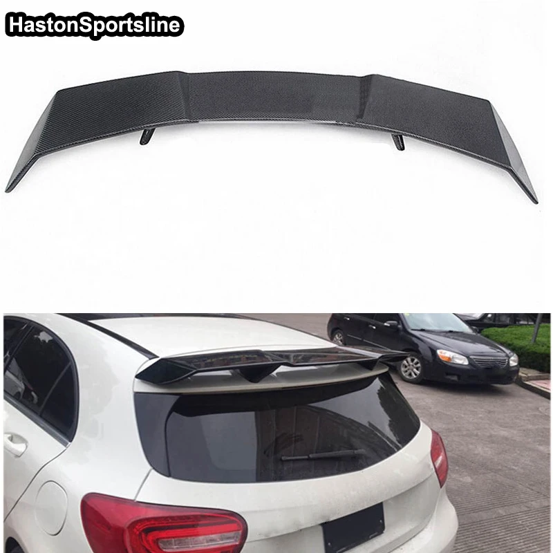 

For Mercedes A Class A45 AMG W176 Spoiler A180 A200 A220 A250 A260 Carbon fiber rear roof spoiler 2013-2016