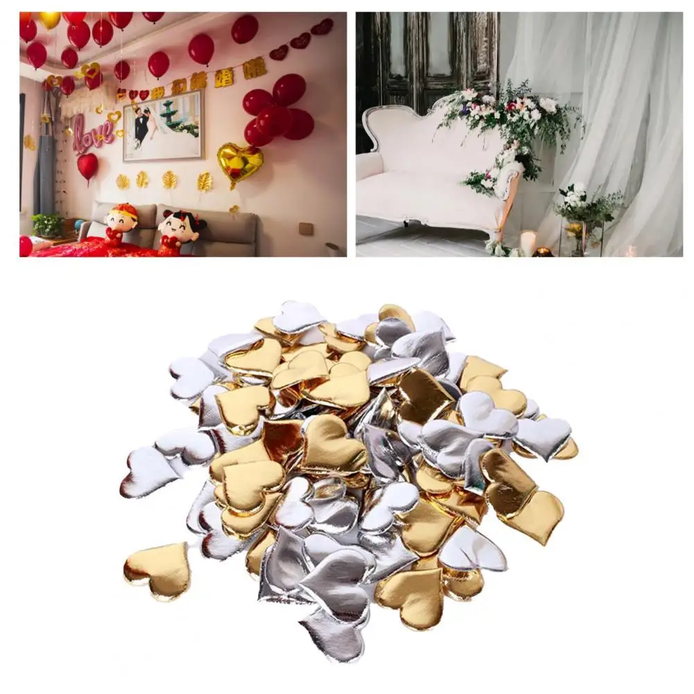 

100 шт./компл. восхитительная искусственная лепестковая губка в форме сердца, Красивая ручная работа, имитация лепестков, декор лепестков для...