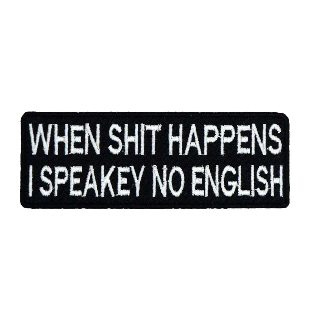 I SPEAKEY байкерские мотоциклетные нашивки без английской бирки с вышивкой на