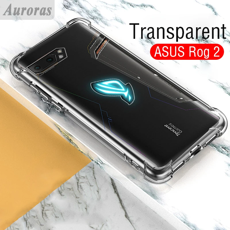 Чехол Auroras для ASUS ROG Phone 2 мягкий силиконовый роскошный прозрачный защитный чехол