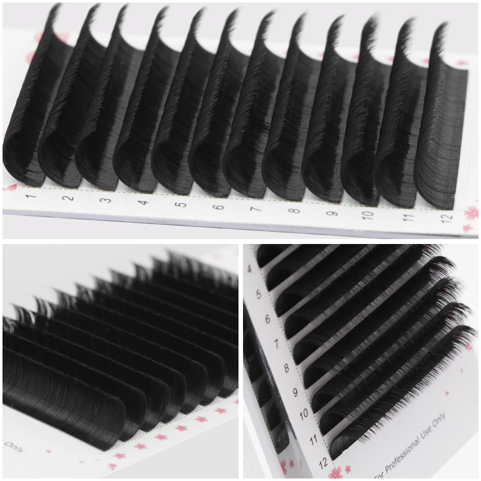 

AGUUD False Eyelash Easy Fanning Tray Blooming Eyelashes Rapid Auto Flowering Eyelash Extensions Cilia y Individual Eye Lashes
