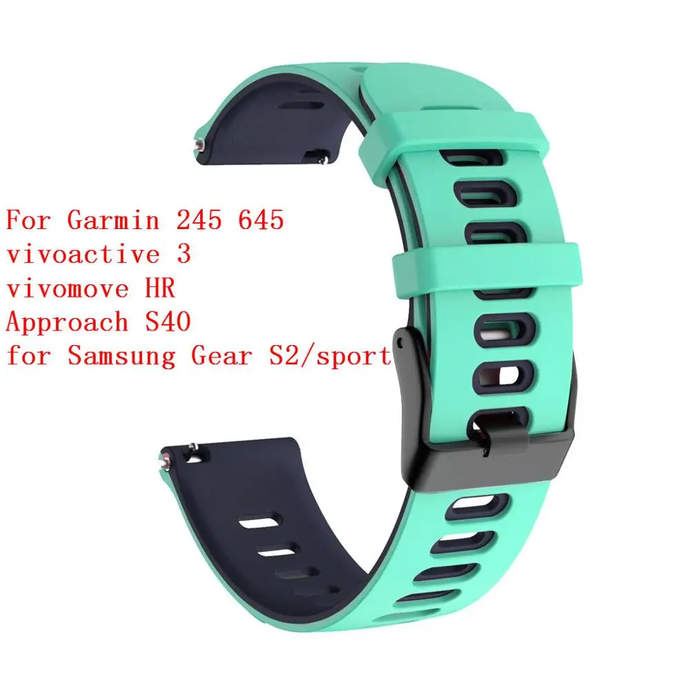 Сменный силиконовый ремешок для часов Garmin Forerunner 245 645/ 645 аксессуар смарт-часов
