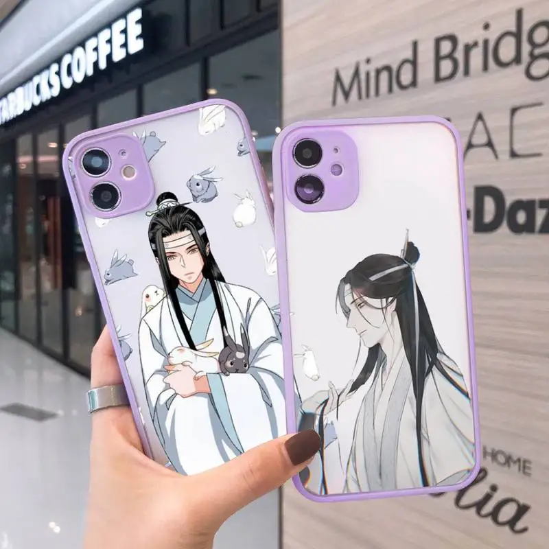 

Mo Dao Zu Shi MDZS anime Phone Case Matte Transparent for iPhone 7 8 11 12 s mini pro X XS XR MAX Plus cover funda