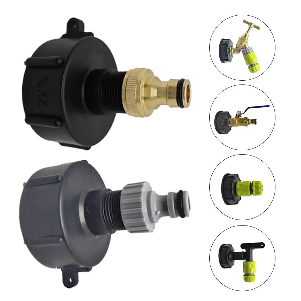 Садовый шланг разъем водяной трубы 1000L IBC тонн латунный клапан наконечник