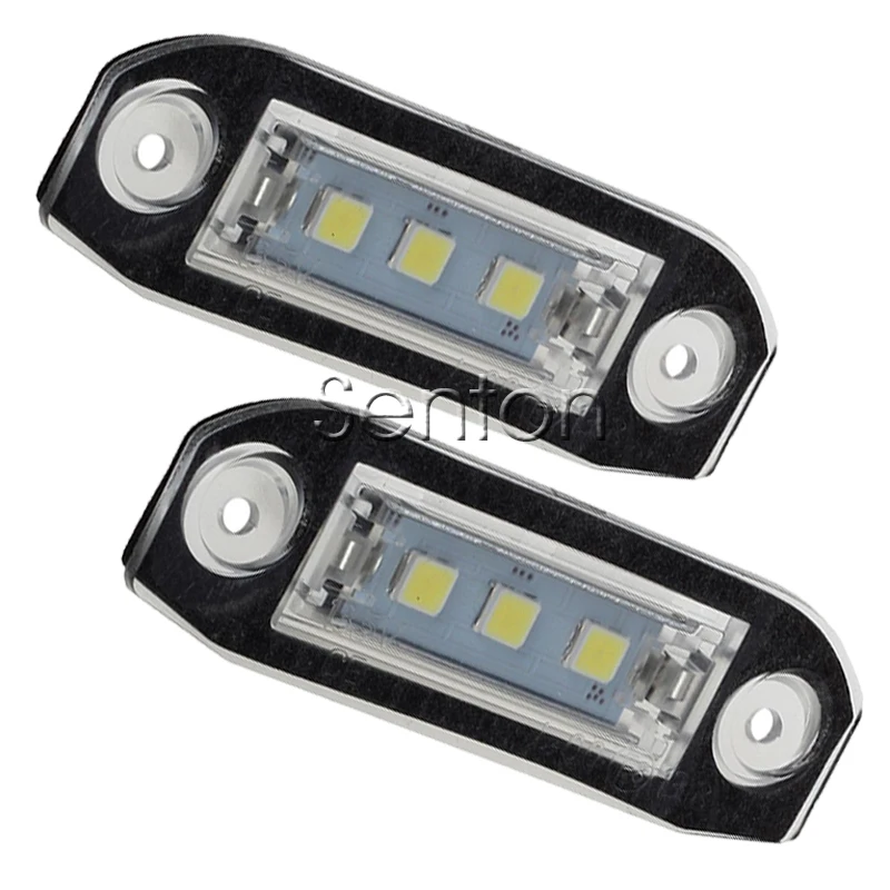 1Pair Car number License Plate Light 12V White SMD LED lamp Styling For Volvo XC90 S80 V70 S60 XC60 S40 V50 accessories | Автомобили и