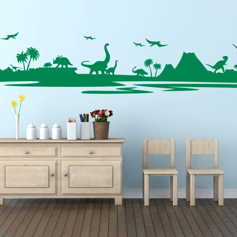 Парк Юрского периода Динозавр Skyline Наклейка на стену дети мальчик детская