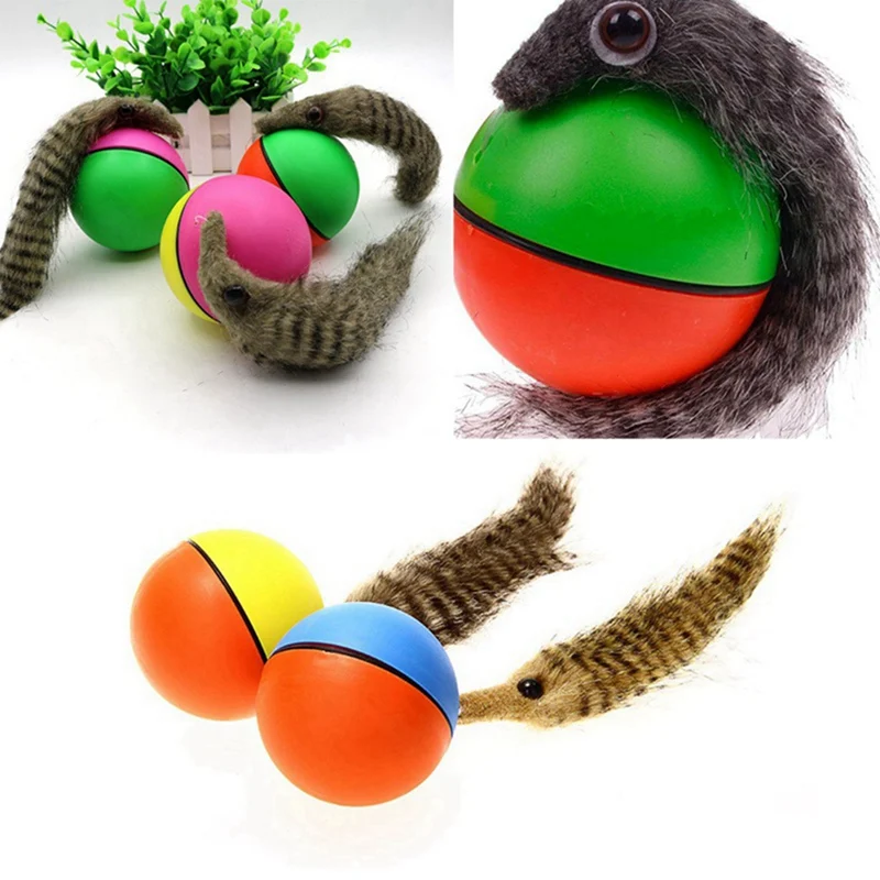 

Electric Cat Teaser Ball With Feather Attachment Powered By Battery Interactive Pet Exercise Toy Pet Supplies