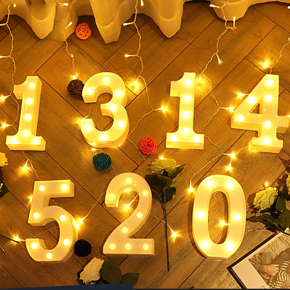 

DC4.5V Confession Proposal Package Layout Wedding Decoration Modeling Lamp Led Warm White Digital Lamp Ins Net Red Girl Heart