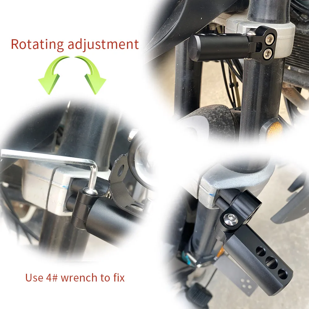 Универсальный кронштейн для крепления на руль мотоцикла 25 мм|Кронштейн фары| |