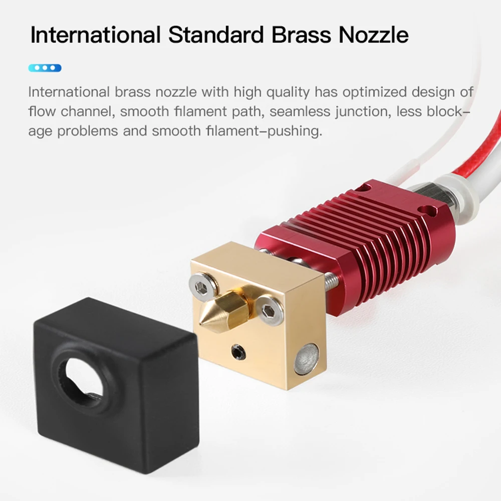 Creality Собранный полный экструдер Hotend Kit Двойной вентилятор охлаждения w/0 4 мм сопло