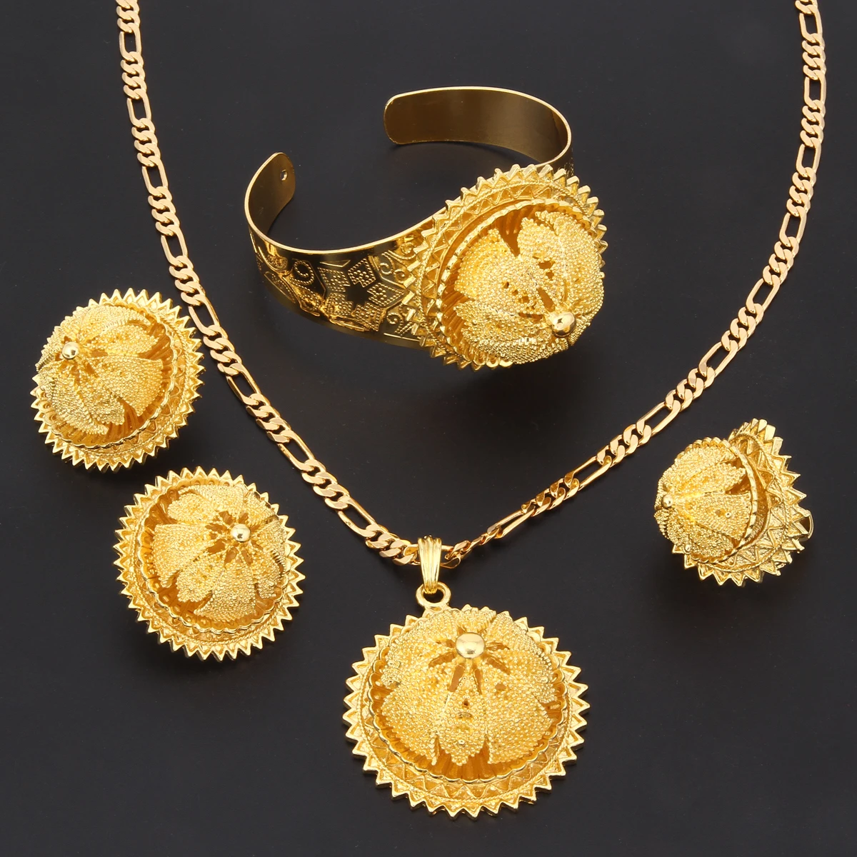 Золото Цвет невесты для свадебной церемонии кулон Цепочки и ожерелья браслет