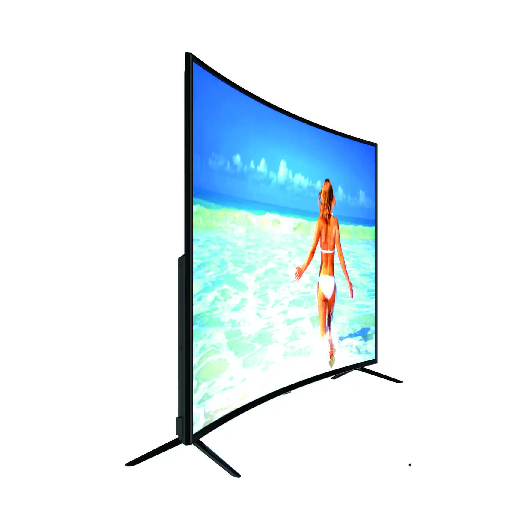 Large size Curved lcd monitor 4K LED wifi TV 55 65'' inch curved led Television TV