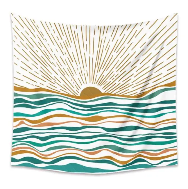 

Bohemian Sunrise Tapestry Home Decoration Bedroom Decoration Background Cloth Decorative Painting