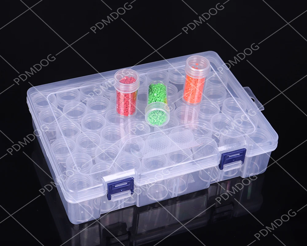 

PDMDOG 28/44 Grids Diamond Painting Tools Sets Diamond Embroidery Accessories kits Beads Container Stone Convenience Storage Box