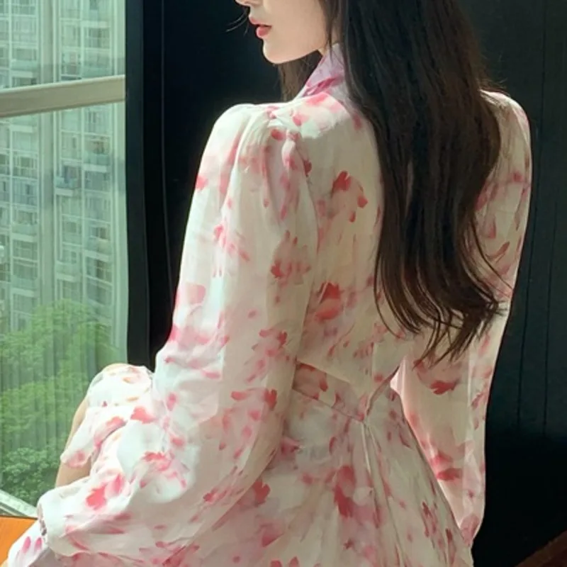 

Sweet Print Two Piece Sets Women Long Sleeve Shirts Tops + High Waist Skirts Suits Korean Fashion Casual Conjuntos De Vestido