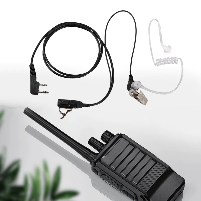 Air Acoustic Tube Earpiece for Baofeng Walkie Talkie Portable Radio Accessories 2 Pin PTT Headset Microphone BF-888S UV-5R | Электроника