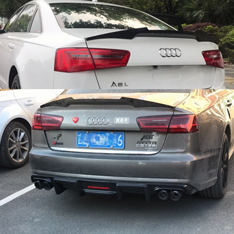 

For Audi A6 C7 Spoiler Carbon Fiber Rear Spoiler Trunk Wing M4 2012 2013 2014 2015 2016