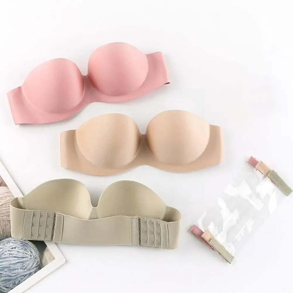 

Bra Strapless Push Up Padded Invisible Sexy Bralette Clear Women Bridal Top Straps Women Wireless Seamless Multiway Back A8g5